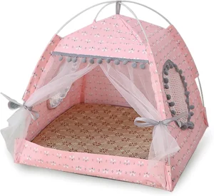 Gigreinc Cat/Dog Princess Indoor Tent House
