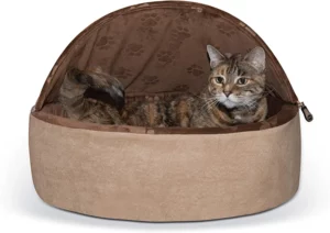 K&H Pet Products Self-Warming Hooded Dog Bed