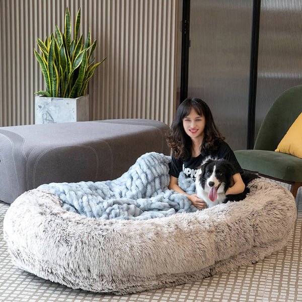 Funny Fuzzy Super Soft Luxury Human Dog Bed Reviews