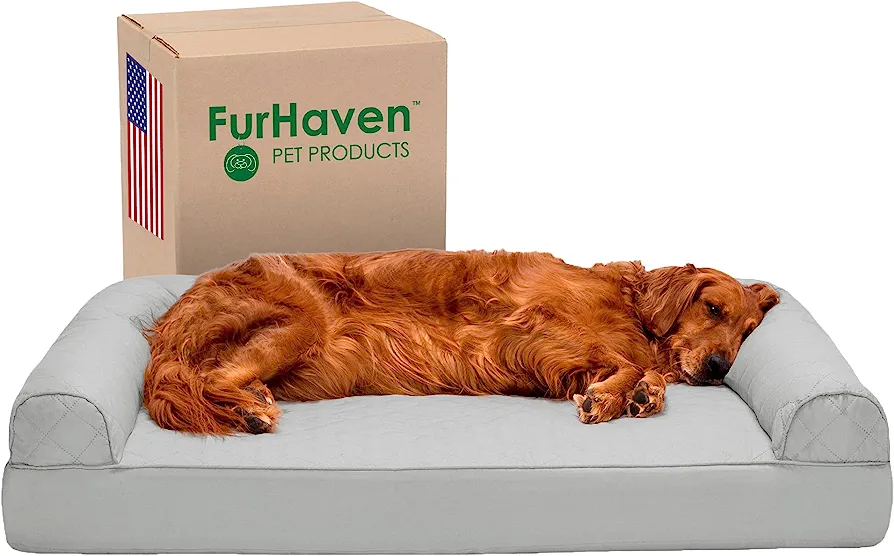 Furhaven XL Orthopedic Dog Bed Quilted Sofa