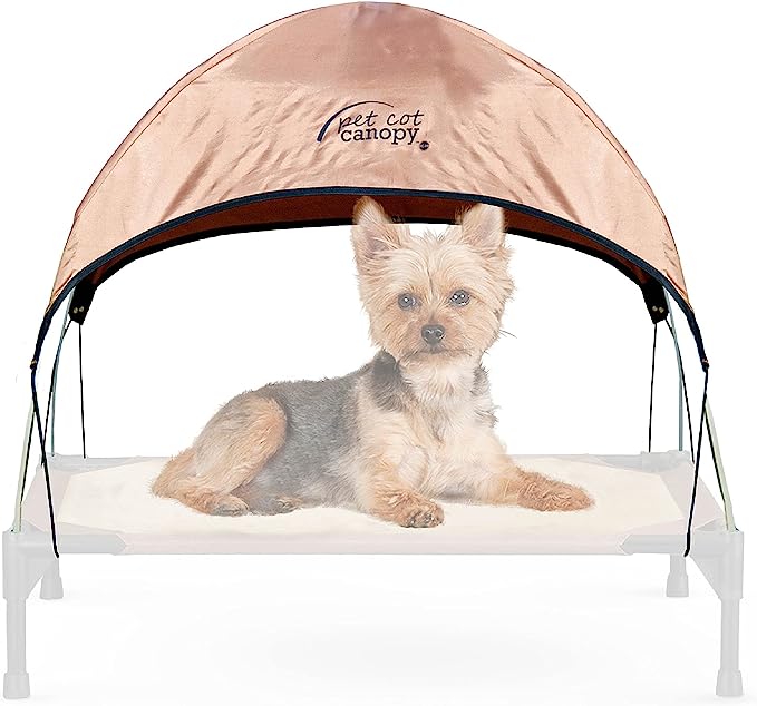 Pet Cot Shade Canopy for Elevated Outside PVC Dog Bed By K&H Pet Products